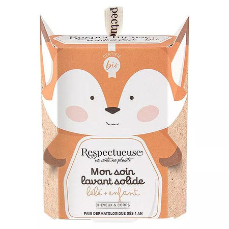 Respectueuse Mon Soin Lavant Solide Cheveux & Corps Bébé & Enfant Bio