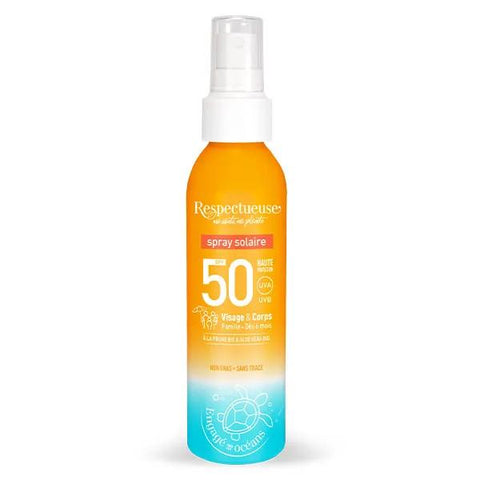 Respectueuse - Spray solaire SPF 50 - 100 ml
