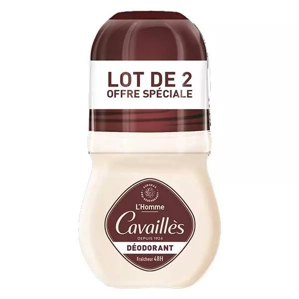 Rogé Cavaillès Déodorant Dermato 48h Homme Roll-On 50ml x2