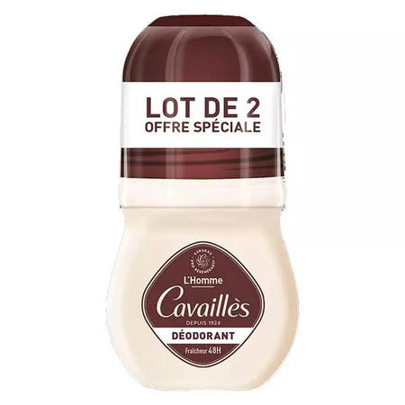 Rogé Cavaillès Déodorant Dermato 48h Homme Roll-On 50ml x2