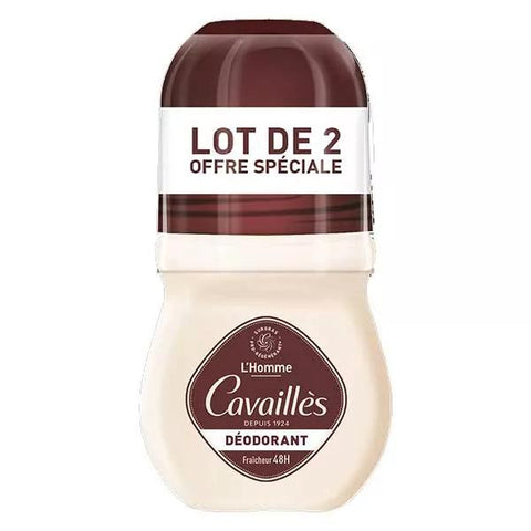 Rogé Cavaillès 48h Men's Dermatological Deodorant Roll-On 50ml x2