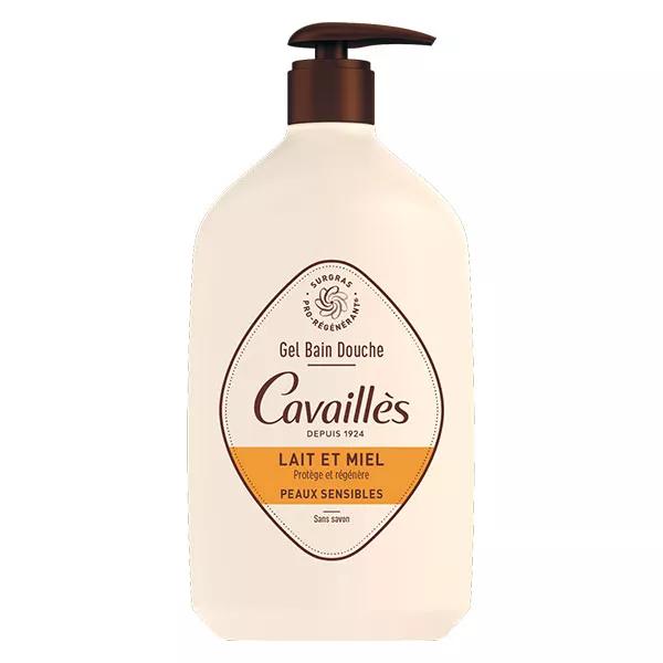 Rogé Cavaillès Gel Bain Douche Surgras Lait et Miel 1L