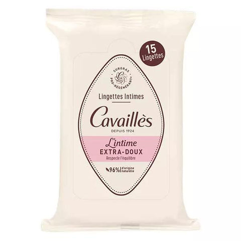 Rogé Cavailles Lingettes Intimes Extra-Douces (15 lingettes)