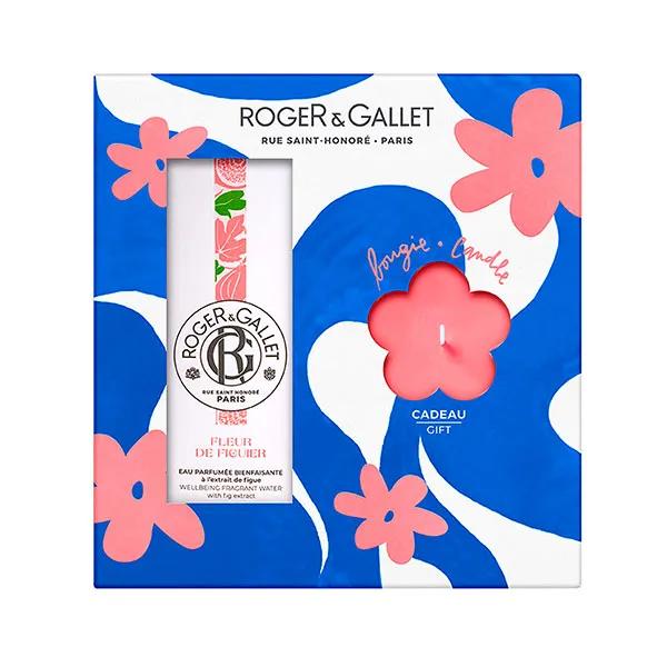Roger & Gallet Coffret Eau Parfumée Bienfaisante Fleur de Figuier et sa Bougie Parfumée (100 ml + 85 g)