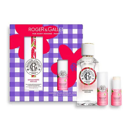 Roger&Gallet Coffret Eau Parfumée Bienfaisante GR 100ml et Parfum Solide Rose 5g
