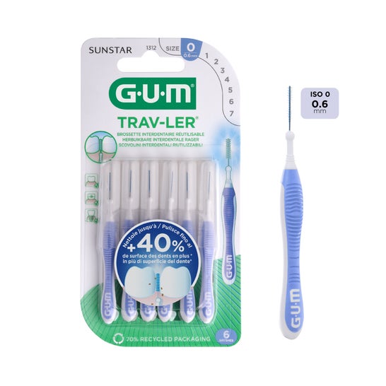 GUM Trav-Ler Brosse Interdentale 0,6 mm 6 Unités