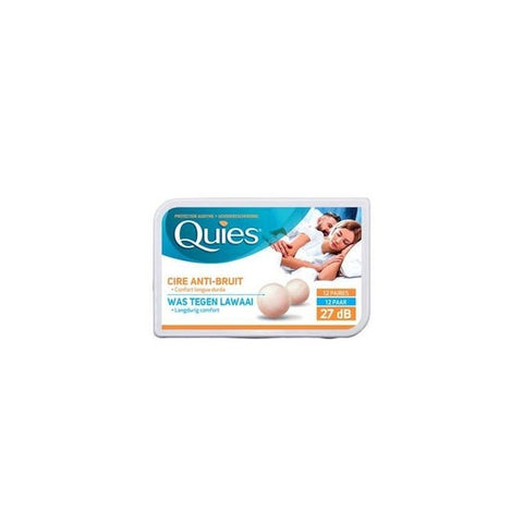 Quies Protection auditive cire naturelle (12 paires)