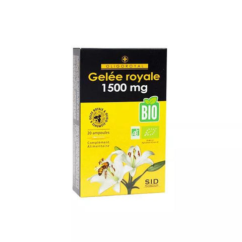 SID Nutrition Oligoroyal Organic Royal Jelly 1500mg 20 ampoules