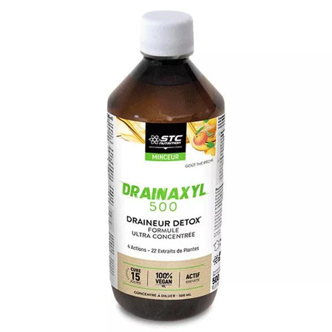 STC Nutrition Drainaxyl 500 Pfirsichtee-Geschmack 500ml
