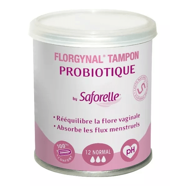 Saforelle Protections Tampon Florgynal Probiotique Normal 12 unités