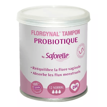 Saforelle Protections Tampon Florgynal Probiotique Normal 12 unités