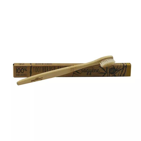 Sagyène Brosse à Dents Bambou Adulte Colorée Neutre
