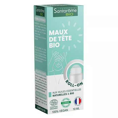 Santarome Bio Roll-on Kopfschmerz Bio Ätherische Öle 10 ML