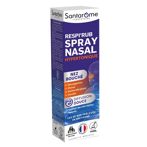 Santarome Bio Spray Nasal Décongestionnant Pour les nez bouchés 100 ml