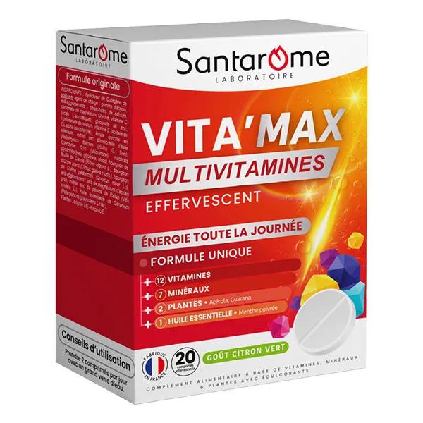 Santarome Bio Vita'max Multivitamines Effervescent Energie 30 comprimés