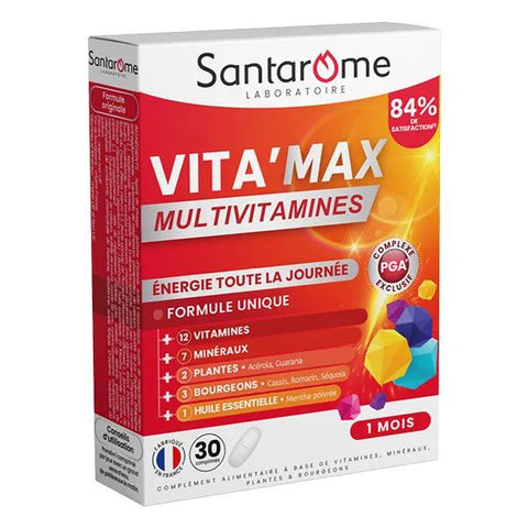 Santarome Bio Vita'max Multivitamin Energie und Vitalität 30 Tabletten