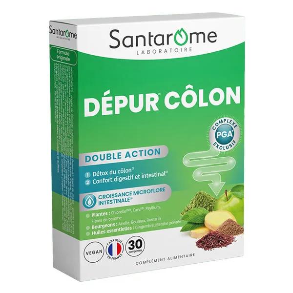 Santarome - Dépur Côlon - Détox et confort digestif - 30 comprimés