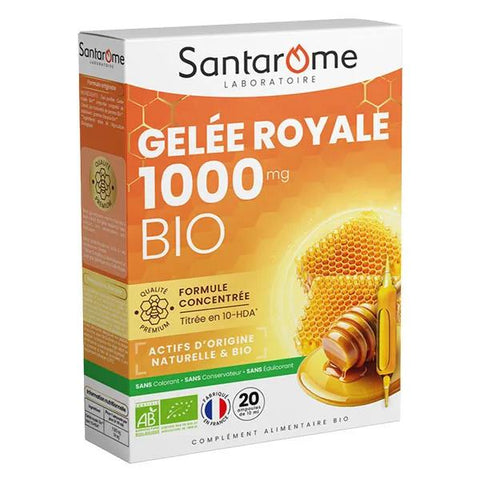 Santarome Ruche Royale Gelée Royale 1000 MG Bio Immunität 20 Ampullen