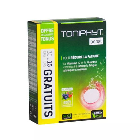 Santé Verte Toniphyt Boost Goût Fruits Rouges 30 + 15 Offerts comprimés