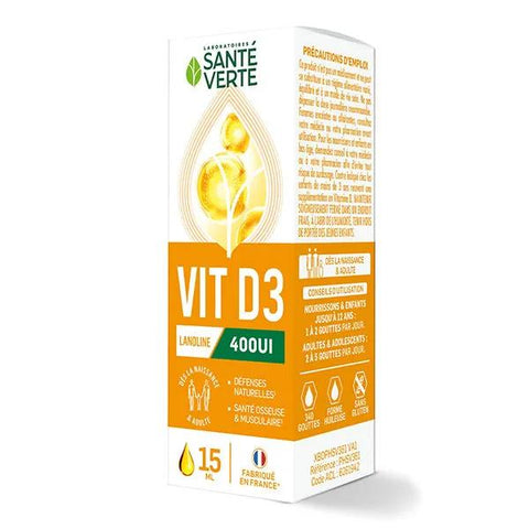 Santé Verte Vitamin D3 400IE 15ml