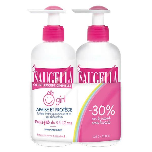 Saugella Girl Soin lavant intime féminin extraits Malva dès 3ans - 2x200ml