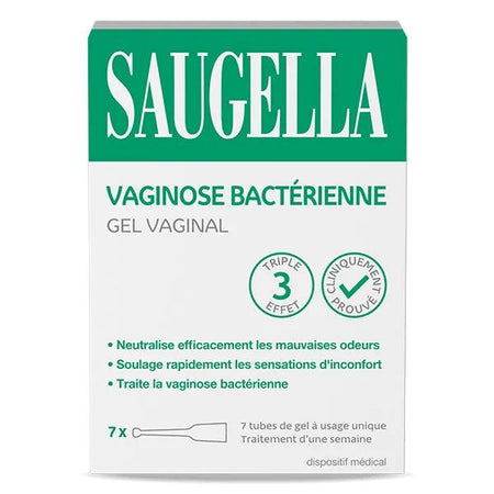 Saugella Triple effet Traitement Vaginose Bactérienne Gel 7 tubes applicateurs