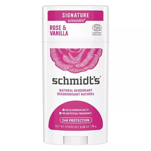 Schmidt's Deodorant Stick Rose Vanilla 58ml