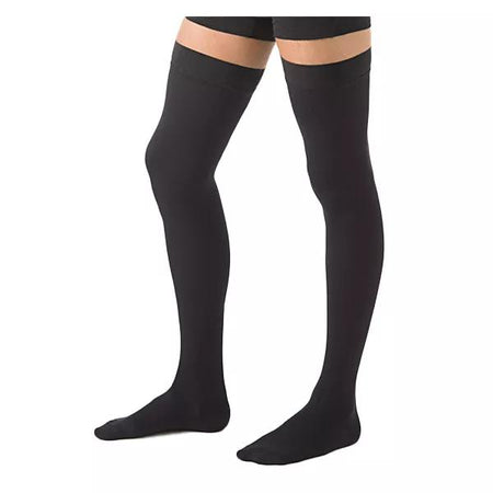 Sigvaris Essentiel Microfibre Homme Bas Auto-Fixants Classe 2 Normal Taille M Noir