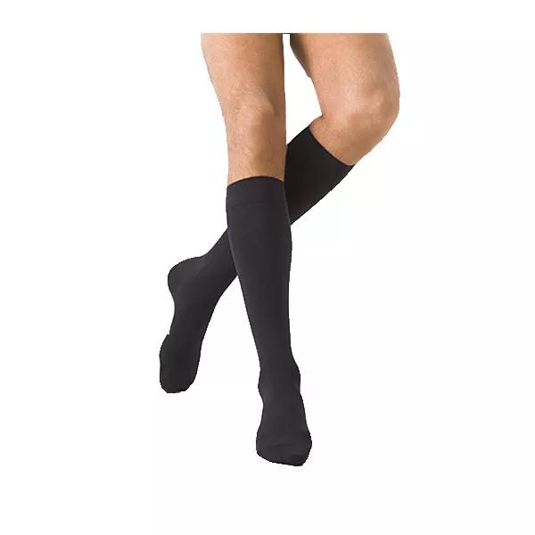 Sigvaris Essentiel Microfibre Homme Chaussettes Classe 2 Long Taille M Noir