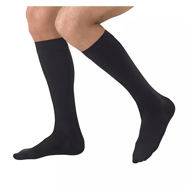 Sigvaris Essentiel Microfibre Homme Chaussettes Classe 2 Normal Taille L Noir