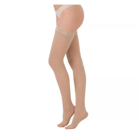 Sigvaris Essentiel Semi-Transparent Bas Auto-Fixants Classe 2 Normal Taille S Naturel