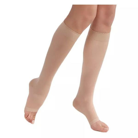 Sigvaris Styles Transparent Chaussettes Pieds Ouverts Classe 2 Normal Taille M Beige 110
