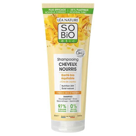 So'Bio Étic Cheveux Nourris Shampoing Karité & Cire de Jojoba Bio 250ml