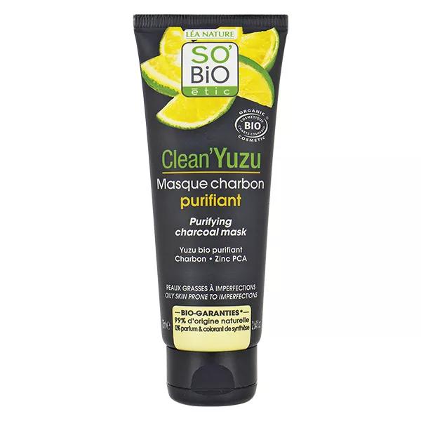 So'Bio Étic Clean’Yuzu Masque Charbon Purifiant Bio (75 ml)