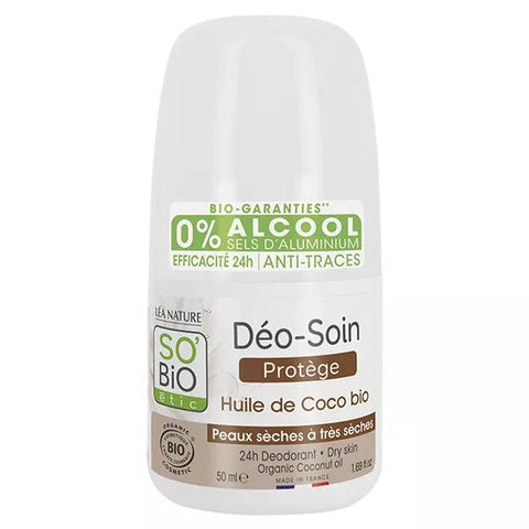 So'Bio Étic Déo-Soin Protection Huile de Coco Bio 50 ml
