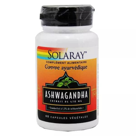 Solaray Aschwagandha 470mg 60 capsules végétales