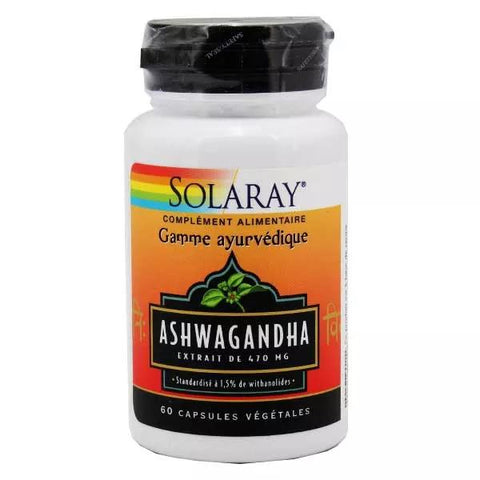 Solaray Ashwagandha 470 mg 60 pflanzliche Kapseln