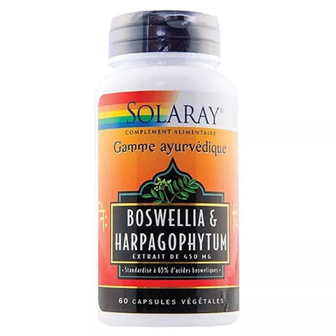 Solaray Boswellia and Harpagophytum 60 vegetable capsules