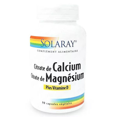 Solaray Calcium + Magnesium + Vitamin D 90 VegCaps