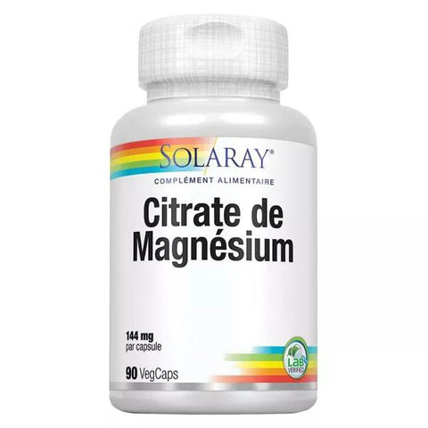 Solaray Magnesiumcitrat 90 vegane Kapseln