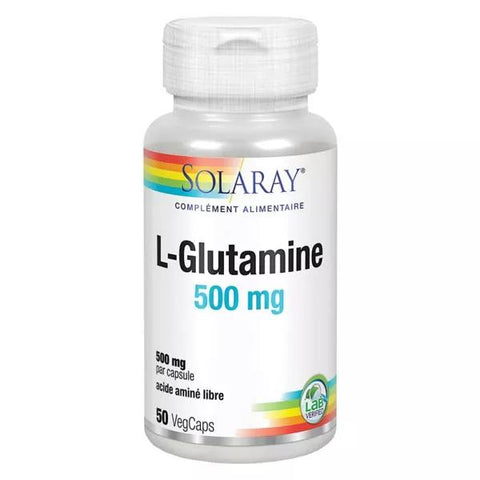 Solaray L-Glutamin 500 mg 50 vegetarische Kapseln