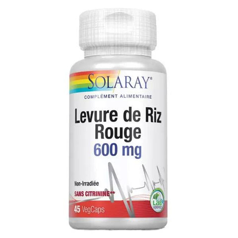 Solaray Rotschimmelreis 600mg 45 vegetarische Kapseln