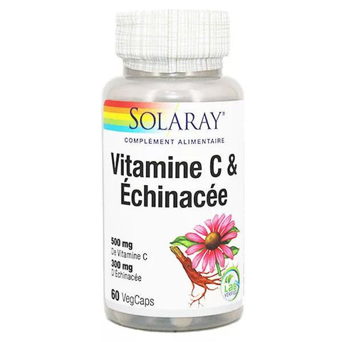 Solaray Vitamin C & Echinacea 60 Kapseln