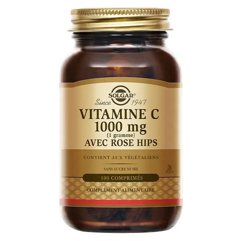 Solgar Vitamin C 1000 mit Hagebutten 100 Tabletten