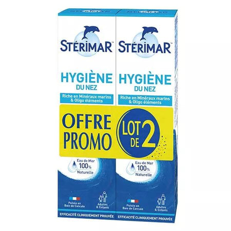 Stérimar Solution Eau de Mer Spray Lot de 2 x 100ml