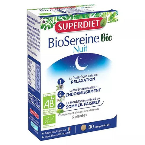 Superdiet BioSerene Organic Night 80 tablets