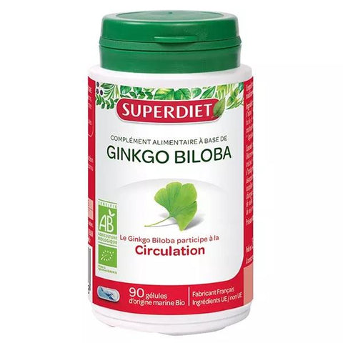 Superdiet Organic Ginkgo Biloba 90 capsules