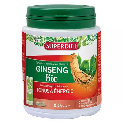 Superdiet Organic Ginseng 150 capsules