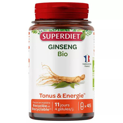 Superdiet Organic Ginseng 45 capsules