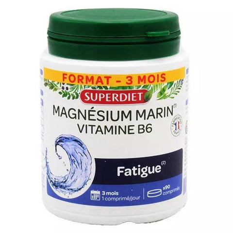Superdiet Marine Magnesium and Vitamin B6 90 tablets